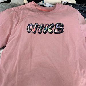 Pink Tie Dye Nike Kids Shirt